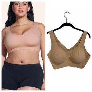 HONEYLOVE LIFTWEAR V NECK BRA NUDE SAND XL EUC